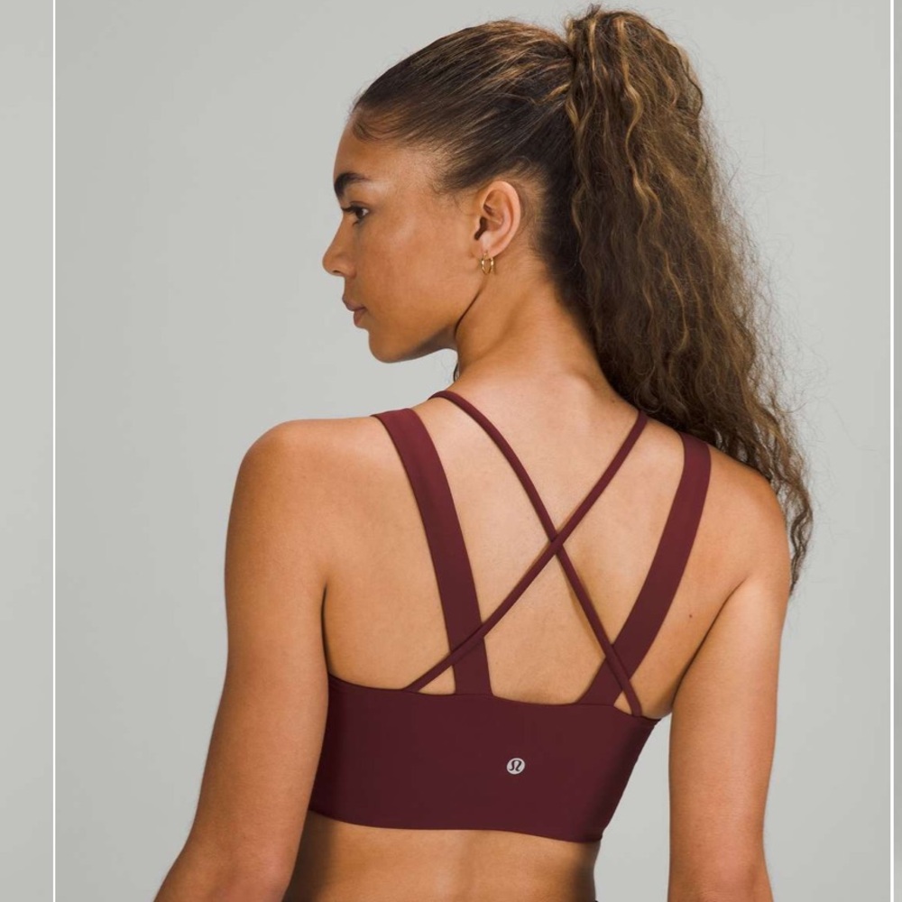 Lululemon Like A Cloud Longline Bra D/DD Red Merlot